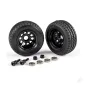 Traxxas Trailer wheels (2)/ Tyres (2)/ mounting hardware