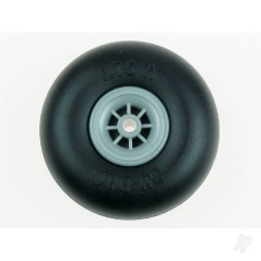 Dubro 3in diameter Smooth Surface Wheels (1 pair per card)