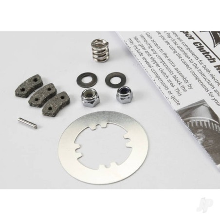 Traxxas Rebuild kit, slipper clutch (Steel disc / friction pads (3 pcs) / spring (2 pcs) / 2x9.8mm pin / 5x8mm M with 5.0mm NL (