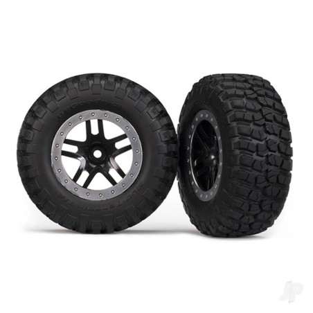 Traxxas Tyres and Wheels, Assembled Glued BFGoodrich Mud-Terrain T / A KM2 Tyres (2 pcs)
