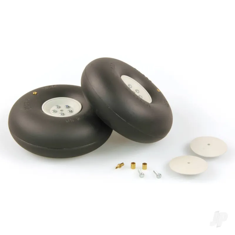 Dubro 4.5in diameter Big Wheels (1 pair per card)