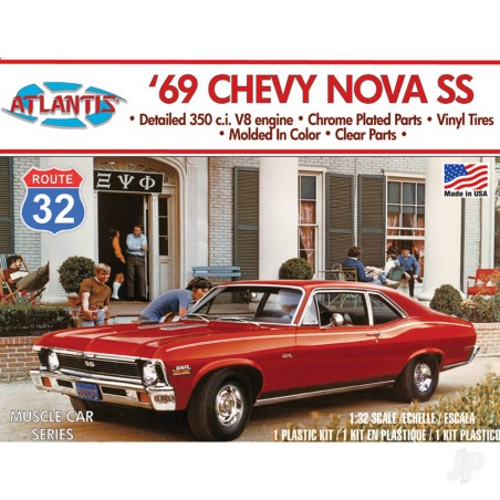 Atlantis Models 1:32 1969 Chevy Nova SS Route 32