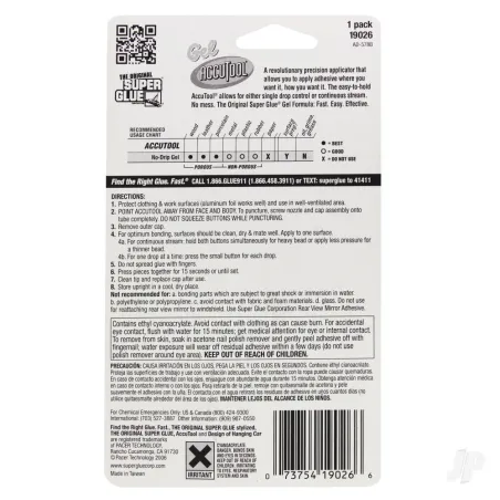 Super Glue Super Glue Gel with Accutool (0.17oz, 5g)