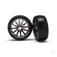 Traxxas Tyres and Wheels, Assembled Glued 12-Spoke (2 pcs)
