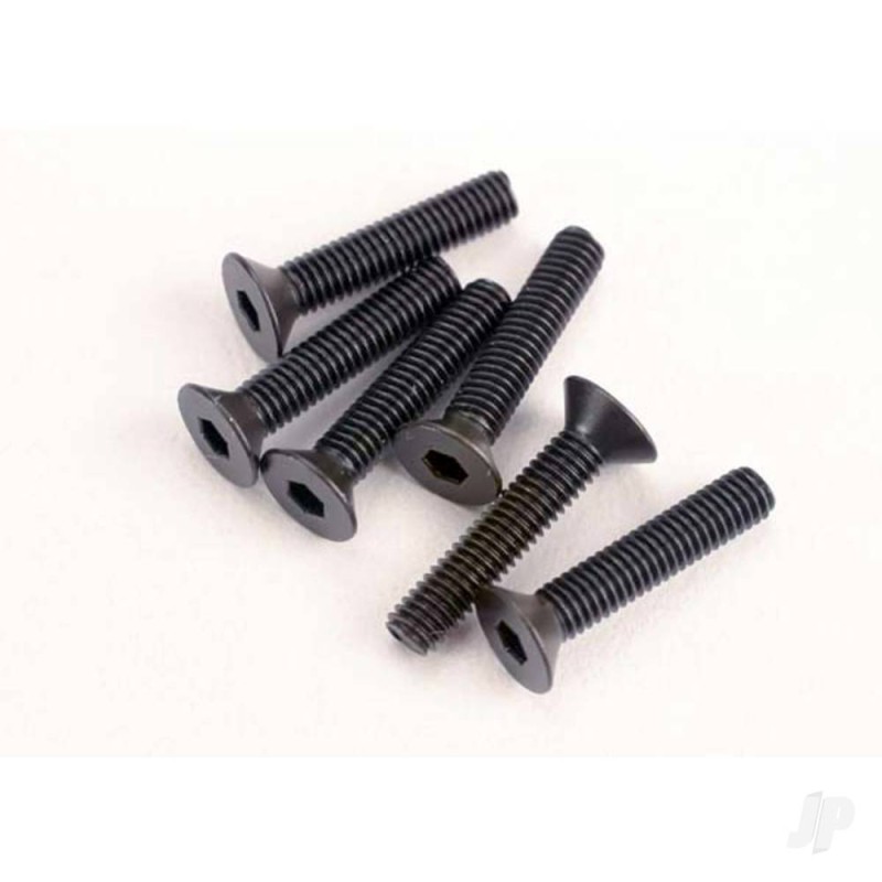 Traxxas Screws, 3x15mm countersunk machine (6 pcs) (hex drive)