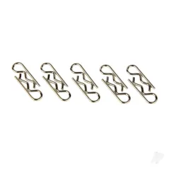 Radient Body Clips, Sandard Straight, Silver (10 pcs)