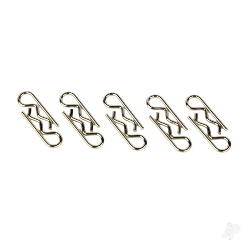 Radient Body Clips, Sandard Straight, Silver (10 pcs)