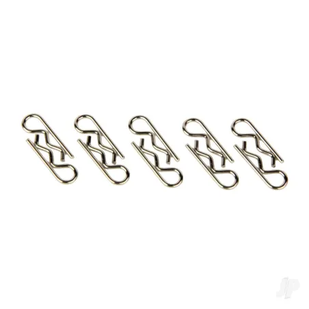 Radient Body Clips, Sandard Straight, Silver (10 pcs)