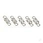 Radient Body Clips, Sandard Straight, Silver (10 pcs)