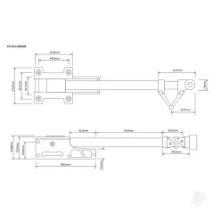 JP Electric Retracts 22-33cc Main Set and Legs (2)