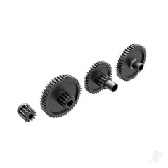 Traxxas Gear set, transmission, low range (crawl) (40.3:1 reduction ratio)/ pinion gear, 11-tooth