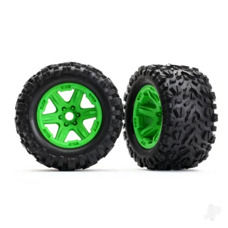 Traxxas Tyres and Wheels, Assembled Glued Talon EXT Tyres (2 pcs)