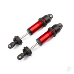 Traxxas Shocks, GT-Maxx, aluminium (Red-anodised) (fully assembled with out springs) (2 pcs)