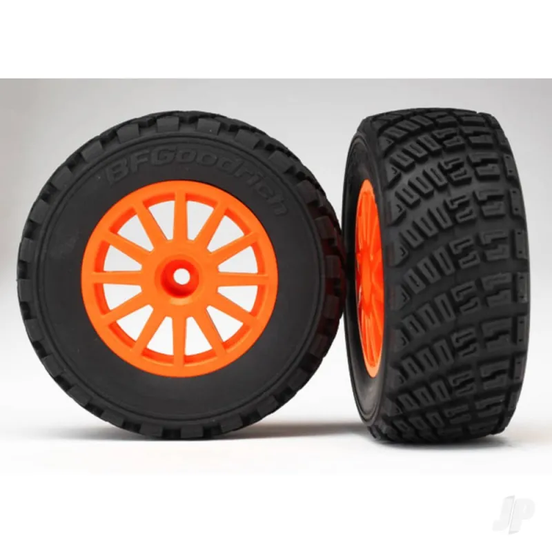 Traxxas Tyres and Wheels, Assembled Glued BFGoodrich Rally (2 pcs)