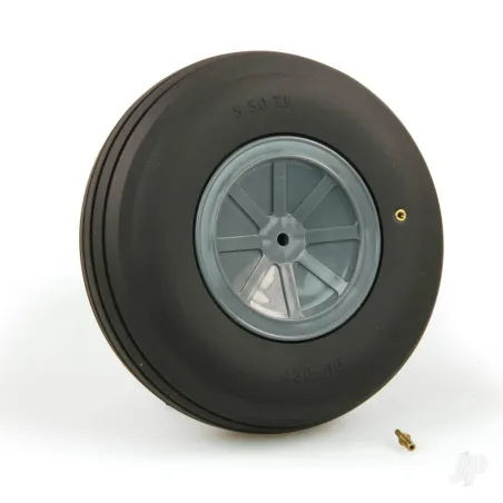 Dubro 5-1/2in diameter Lg Scale Tread Wheel (1 each per card)
