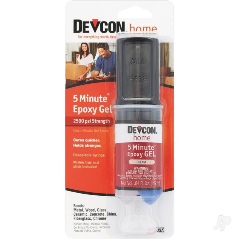 Devcon 5 Minute Epoxy Gel (25ml Syringe)