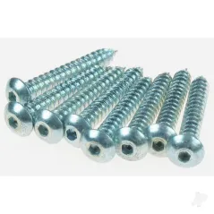 Dubro 4 x 3/4 Button Head Sheet Metal Screws (8 pcs per package)