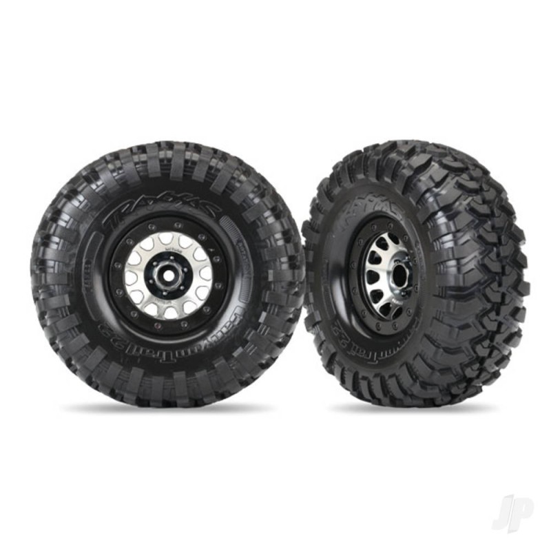 Traxxas Tyres and Wheels, Assembled (1 Left, 1 Right)