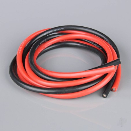 Radient Silicone Wire, 10AWG, 680 Strand, 4ft / 1.2m Red-Black