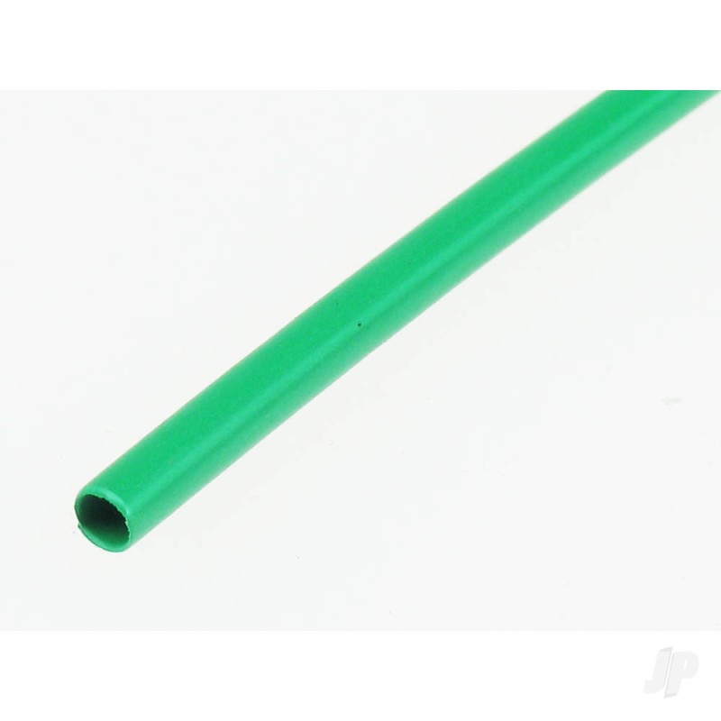 Dubro 3/32in Heat Shrink Tubing Green (4 pcs per package)