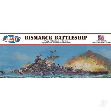 Atlantis Models 1:600 Bismarck German Battleship 16 Inch