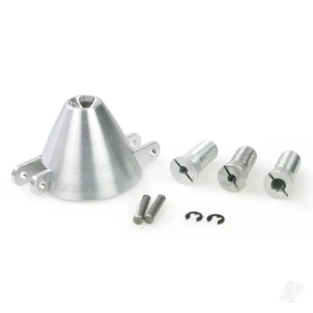 JP 38mm Aluminium CNC Cooling Spinner and Hub (Electric)