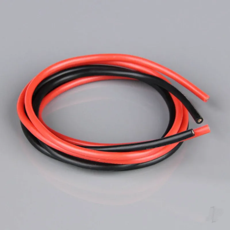 Radient Silicone Wire, 16AWG, 252 Strand, 2ft / 0.6m Red-Black