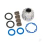 Traxxas Carrier, Differential, aluminium (Front or Center) / x-ring gaskets (2 pcs), ring gear gasket / 14.5x20 TW (2 pcs)