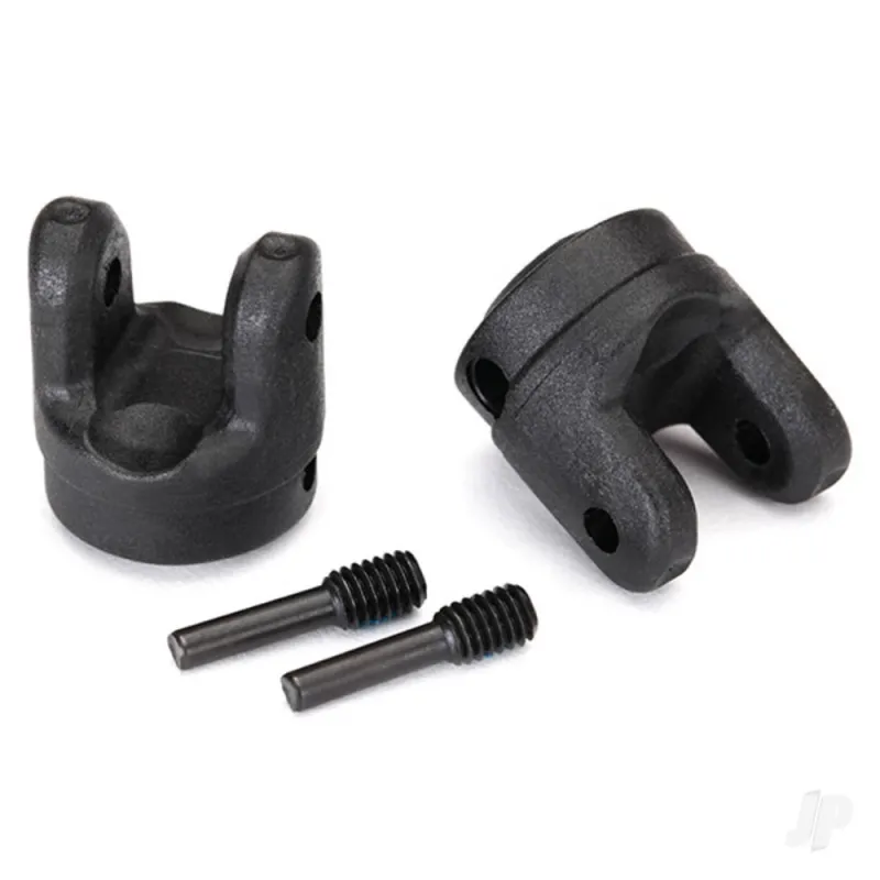Traxxas Yokes, transmission (2 pcs) / 4x15mm screw pins (2 pcs)