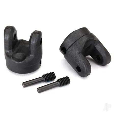 Traxxas Yokes, transmission (2 pcs) / 4x15mm screw pins (2 pcs)