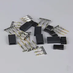 Radient Hitec / JR Connectors Pairs with Gold Pins (5 pcs)