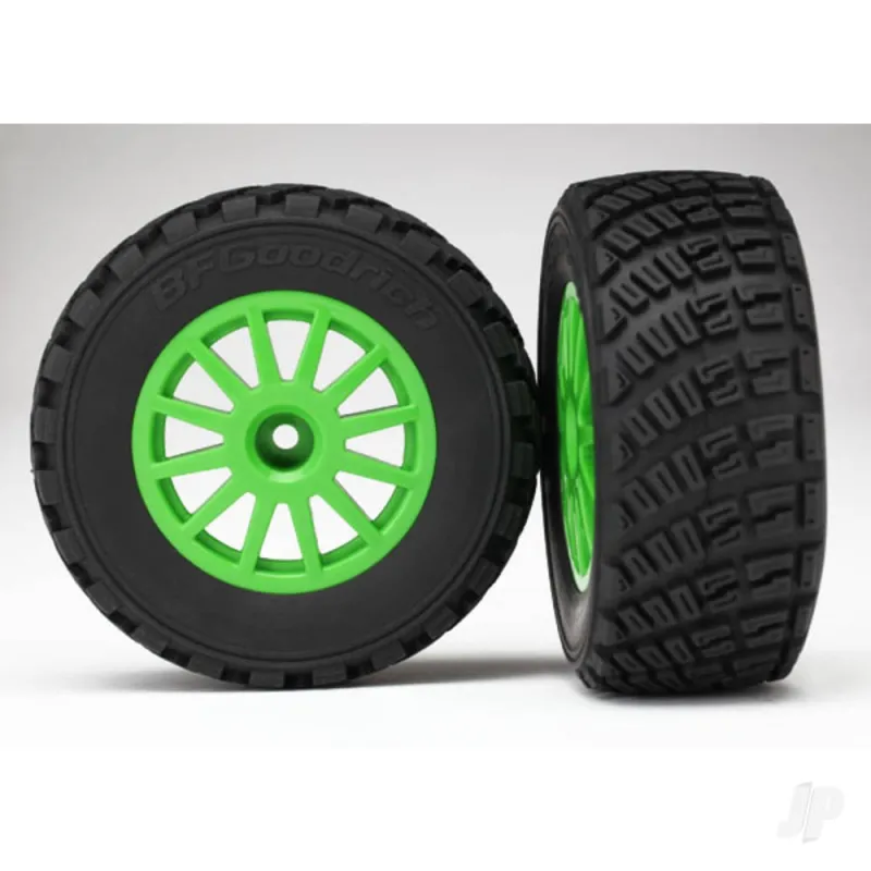 Traxxas Tyres and Wheels, Assembled Glued BFGoodrich Rally (2 pcs)