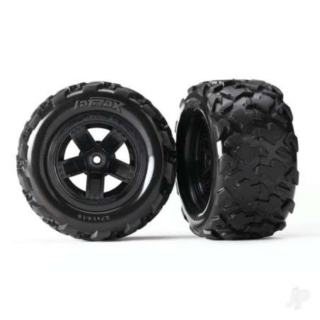 Traxxas Tyres and Wheels, Assembled Glued Teton Tyres (2 pcs)