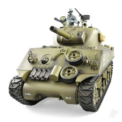 Henglong 1:16 US M4A3 Sherman with Infrared Battle System (2.4GHz + Shooter + Smoke + Sound)