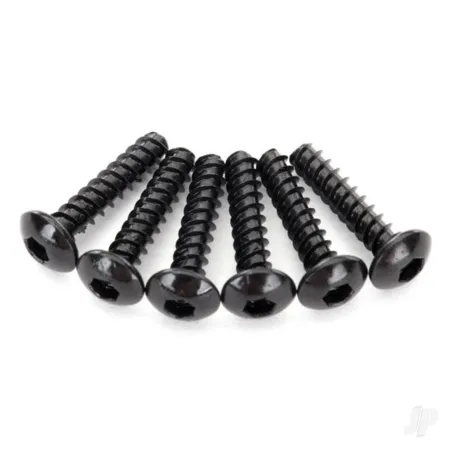 Traxxas Screws, 2.6x12mm button-head, self-tapping (hex drive) (6 pcs)