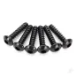 Traxxas Screws, 2.6x12mm button-head, self-tapping (hex drive) (6 pcs)
