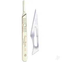 Swann-Morton Surgical Knife Handle No 4 & 26-Blades Metal