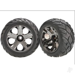 Traxxas Tyres and Wheels, Assembled Glued Anaconda Tyres (Nitro Front) (1 Left, 1 Right)