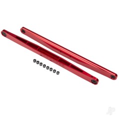 Traxxas Trailing arm, aluminium (Red-anodised) (2 pcs) (assembled with hollow balls)