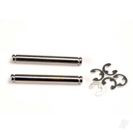Traxxas Suspension pins, 26mm (kingpins) (2 pcs) / E-clips (4 pcs)