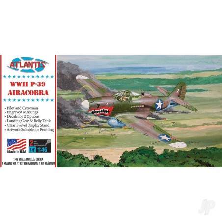 Atlantis Models 1:46 P-39 Airacobra with Swivel Stand