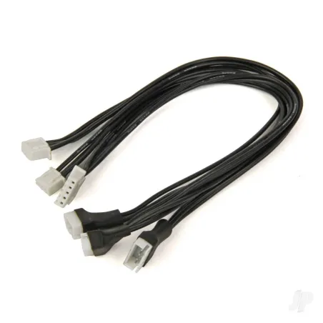 Radient Balance Cable Extensions, Black 230mm, 2S, 3S, 4S LiPo, JST-XH