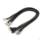 Radient Balance Cable Extensions, Black 230mm, 2S, 3S, 4S LiPo, JST-XH