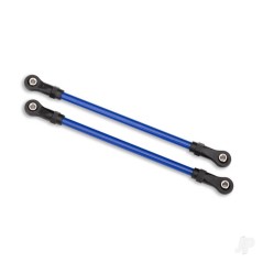 Traxxas Suspension links, Rear upper, Blue (2 pcs) (5x115mm, powder coated Steel) (assembled with hollow balls) (for use with 81