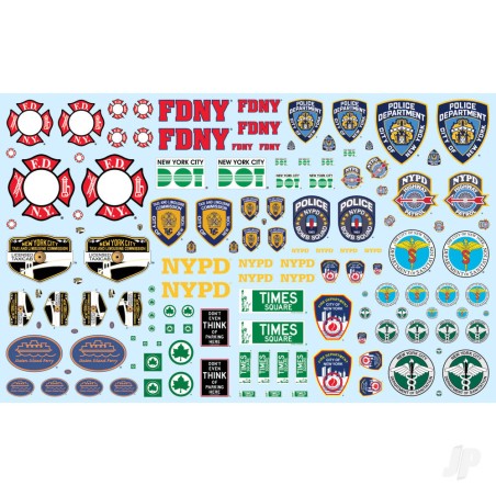 AMT NYC Auxiliary Service Logos Decal Pack