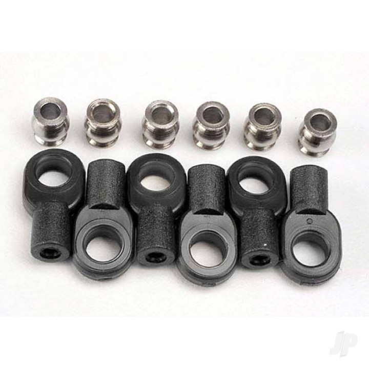 Traxxas Rod ends, Short (6 pcs) / hollow balls (6 pcs)