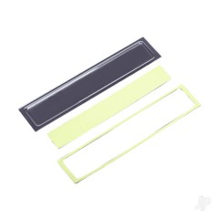 Traxxas Tailgate panel insert (clear, requires painting) / adhesive foam tape (2 pcs) (fits 8010 Body)