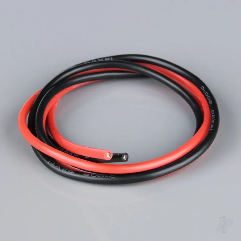 Radient Silicone Wire, 14AWG 2ft / 0.6m Red-Black