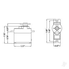 Hitec HS-82MG Micro Analogue Cored Servo 19g 3.4kg/0.1s 4.8V - 6.0V