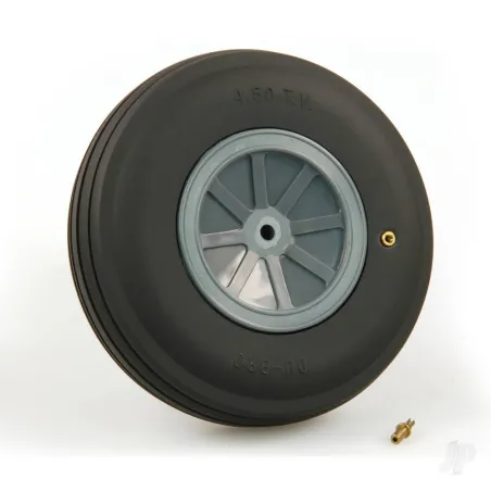 Dubro 4-1/2in diameter Scale Treaded Wheel (1 each per card)